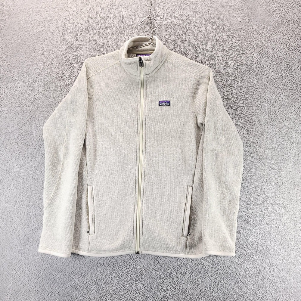 Patagonia Jacket Womens S Beige Better Sweater Full Zip Fleece Hiking Casual